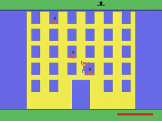 Spiderman title screen for Atari 2600